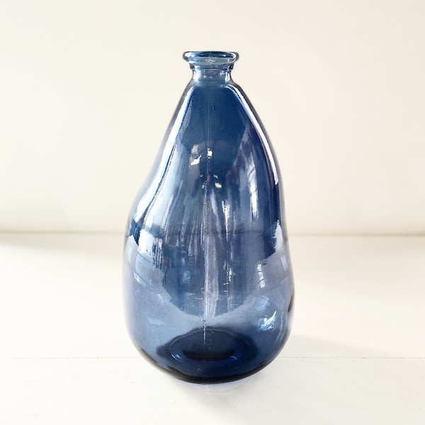 Recycled Bottle Vase - Steel Blue - <p style='text-align: center;'><b></b><br>
R 40</p>